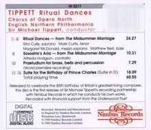 Michael Tippett (1905-1998): Ritual Dances from "Midsummer Marriage", CD