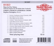 William Byrd (1543-1623): Mass for 5 Voices, CD