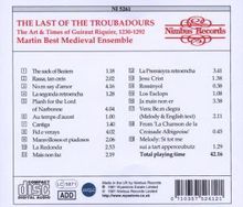 Die letzten der Troubadoure (13.Jh.), CD