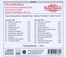 Antonio Vivaldi (1678-1741): Glorias RV 588 &amp; 589, CD