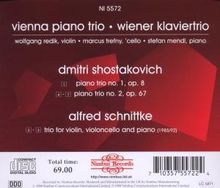 Dmitri Schostakowitsch (1906-1975): Klaviertrios Nr.1 &amp; 2 (opp.8 &amp; 67), CD