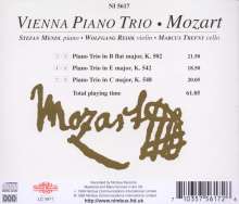 Wolfgang Amadeus Mozart (1756-1791): Klaviertrios Nr.2-4 (KV 502,542,548), CD
