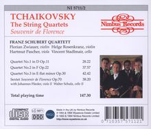 Peter Iljitsch Tschaikowsky (1840-1893): Streichquartette Nr.1-3, 2 CDs