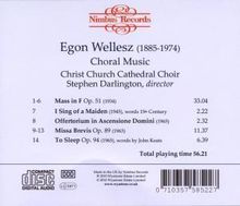 Egon Wellesz (1885-1974): Messe F-Dur op.51, CD