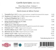 Camille Saint-Saens (1835-1921): Werke für 2 Klaviere &amp; Klavier 4-händig Vol.1, CD