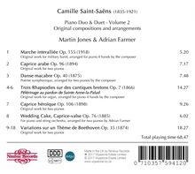 Camille Saint-Saens (1835-1921): Werke für 2 Klaviere &amp; Klavier 4-händig Vol.2, CD