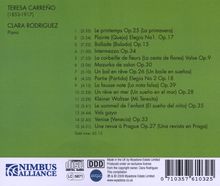 Teresa Carreno (1853-1917): Klavierwerke, CD