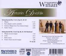 Antonin Dvorak (1841-1904): Streichquartette Nr.11 &amp; 12, CD