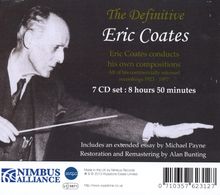 Eric Coates (1886-1957): The Definitive Eric Coates - Eric Coates conducts his own compositions, 7 CDs