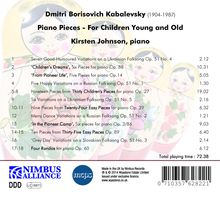 Dimitri Kabalewsky (1904-1987): Klavierstücke für Kinder, CD