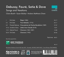 Claire Booth &amp; Susan Bickley - Debussy, Faure, Satie &amp; Dove, CD