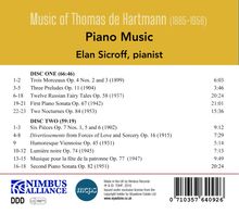 Thomas de Hartmann (1885-1956): Klavierwerke, 2 CDs