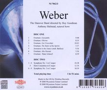 Carl Maria von Weber (1786-1826): Symphonien Nr.1 &amp; 2, 2 CDs