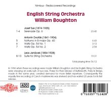 Nimbus - Rediscovered Recordings, English String Orchestra, William Boughton, Werke von Suk, Dvořák, Janáček. Total 56:12.