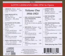 Lotte Lehmann in Opera Vol.1, CD