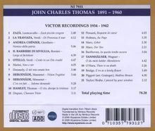John Charles Thomas in Opera &amp; Song, CD