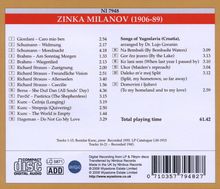 Zinka Milanov singt Lieder, CD