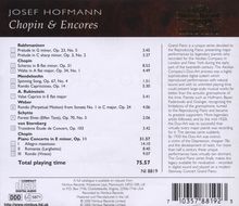 Josef Hofmann - Chopin &amp; Encores, CD