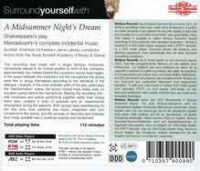Felix Mendelssohn Bartholdy (1809-1847): Ein Sommernachtstraum, DVD-Audio