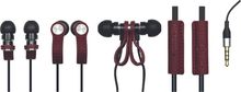 Meters Magnetic In-Ear Audio Monitore mit roter Lederschlaufe, mit Mikrofon im Kabel, Zubehör