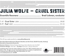 Julia Wolfe (geb. 1959): Cruel Sister, CD