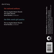 David Lang (geb. 1957): Chorwerke "The National Anthems", CD