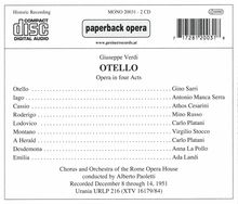 Giuseppe Verdi (1813-1901): Otello, 2 CDs