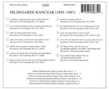 Hildegarde Ranczak singt Arien, CD