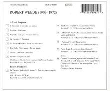 Robert Weede singt Arien &amp; Duette, CD