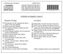 Joseph Schmidt singt Arien &amp; religiöse Lieder, CD
