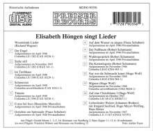 Elisabeth Höngen singt Lieder, CD