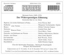 Hermann Goetz (1840-1876): Der Widerspenstigen Zähmung, 2 CDs