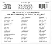 Die Sänger der Wiener Staatsoper zur Wiedereröffnung 1955, 3 CDs
