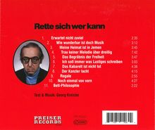 Georg Kreisler (1922-2011): Rette sich wer kann, CD