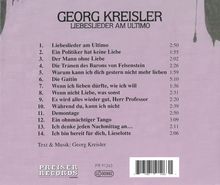 Georg Kreisler (1922-2011): Liebeslieder am Ultimo, CD