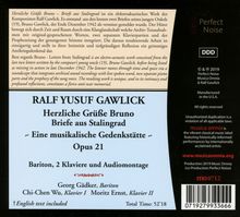 Ralf Yusuf Gawlick (geb. 1969): Briefe aus Stalingrad für Bariton, 2 Klaviere &amp; Audiomontage, CD