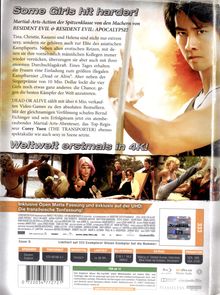 Some Girls hit harder! Weltweit erstmals in 4K! Eine Frau mit Schwert und Szenen von kampfbereiten Frauen. DVD-Hülle.