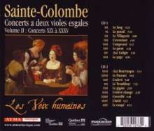 Sieur de Sainte-Colombe (1640-1700): Concerts Nr.19-35 für 2 siebensaitige Gamben, 2 CDs