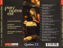 Concerto Palatino - Puer natus est, CD