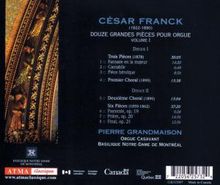 Cesar Franck (1822-1890): Douze Grandes Pieces pour Orgue Vol.1, 2 CDs