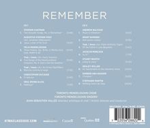 Toronto Mendelssohn Choir - Remember, 2 CDs