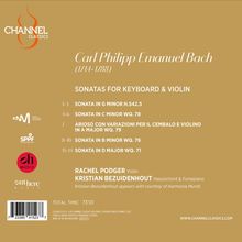Carl Philipp Emanuel Bach (1714-1788): Sonaten für Violine &amp; Cembalo Wq.71,76,78, Super Audio CD