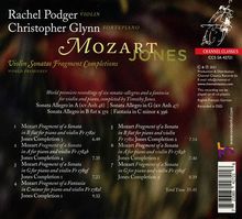 Wolfgang Amadeus Mozart (1756-1791): Violinsonaten (vervollständigte Fragmente von Timothy Jones), Super Audio CD