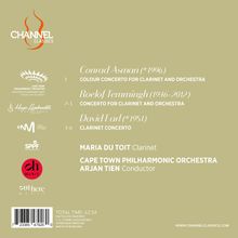 Texte: Conrad Asman, Roelof Temmingh, David Earl, Maria du Toit, Cape Town Philharmonic Orchestra, Arjan Tien.  
Logo links oben und mehrere kleinere Logos links.