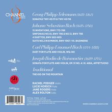 Georg Philipp Telemann: Sonatas TVW 40:111 & 40:118. Johann Sebastian Bach: 15 Inventions, Sinfonias, Duettos.