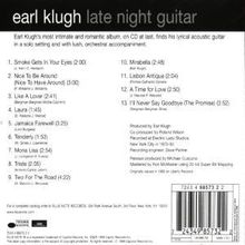 Earl Klugh (geb. 1954): Late Night Guitar, CD