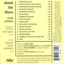 Julie London: About The Blues, CD