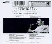 Jackie McLean (1931-2006): Let Freedom Ring, CD