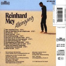 Reinhard Mey (geb. 1942): Alleingang, CD