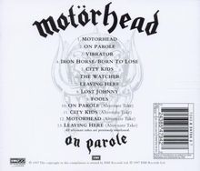 Motörhead: On Parole, CD